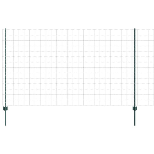 Recinzione con pali. Verde 1.4 x 10 m Acciaio 3336001