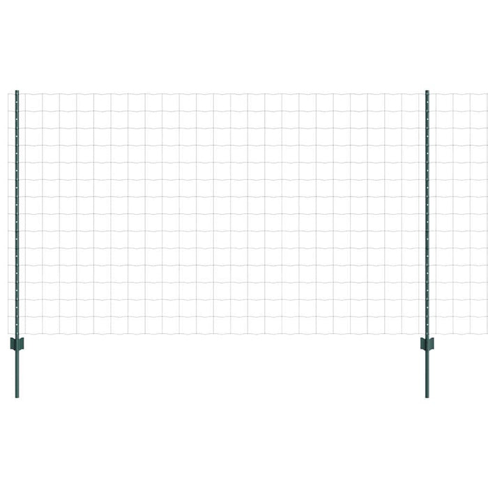Recinzione con pali. Verde 1.4 x 10 m Acciaio 3336001