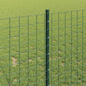 Recinzione con pali. Verde 1 x 25 m Acciaio 3336007
