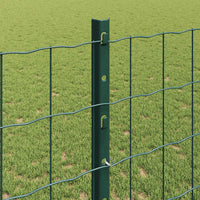 Recinzione con pali. Verde 1.2 x 25 m Acciaio 3336013
