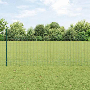 Recinzione con pali. Verde 1.2 x 25 m Acciaio 3336013