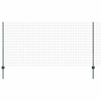 Recinzione con pali. Verde 1.2 x 25 m Acciaio 3336013