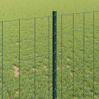 Recinzione con pali. Verde 1 x 25 m Acciaio 3336022