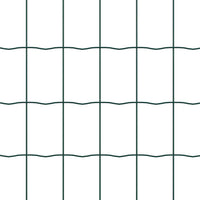 Recinzione con pali. Verde 1.4 x 10 m Acciaio 3336044