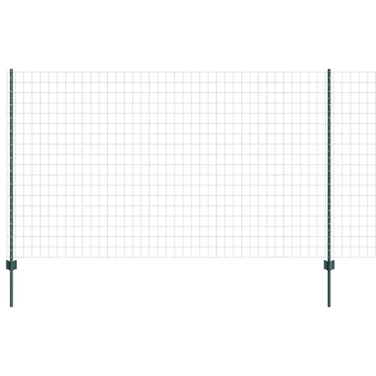 Recinzione con pali. Verde 1.4 x 10 m Acciaio 3336044