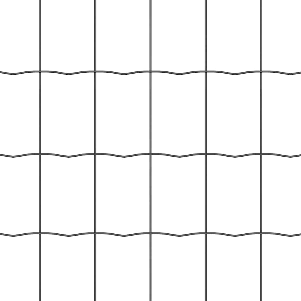 Recinzione con pali. Grigio 1.2 x 25 m Acciaio 3336108