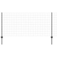 Recinzione con pali. Grigio 1 x 25 m Acciaio 3336112