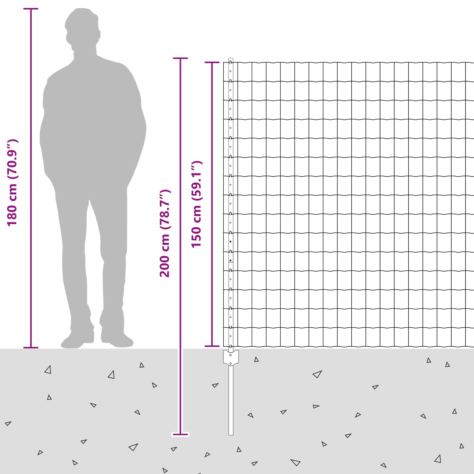 Recinzione e Posto Argento 1,5 x 10 m Acciaio 3336174