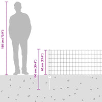Recinzione e Posto Argento 0,6 x 50 m Acciaio 3336211