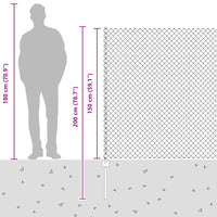 Recinzione e Posto Verde 1,5 x 10 m Acciaio 3336235