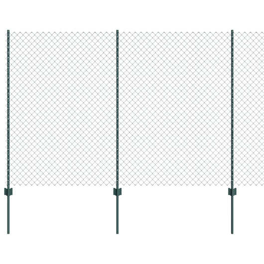 Recinzione e Posto Verde 1,6 x 10 m Acciaio 3336236