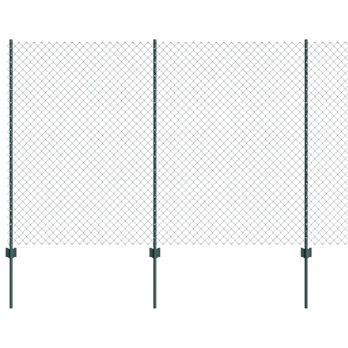 Recinzione e Posto Verde 1,6 x 10 m Acciaio 3336236