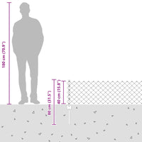 Recinzione e Posto Verde 0,4 x 10 m Acciaio 3336237
