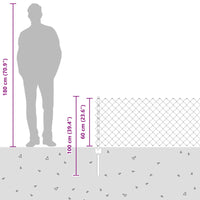 Recinzione e Posto Verde 0,6 x 25 m Acciaio 3336250