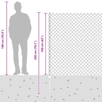 Recinzione e Posto Verde 1,6 x 25 m Acciaio 3336256