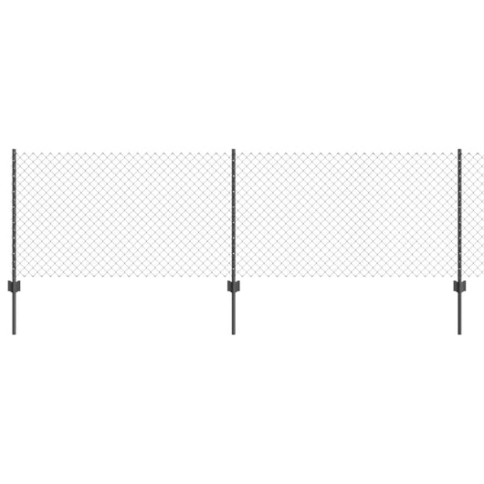 Recinzione e Posto Grigio 0,8 x 10 m Acciaio 3336259
