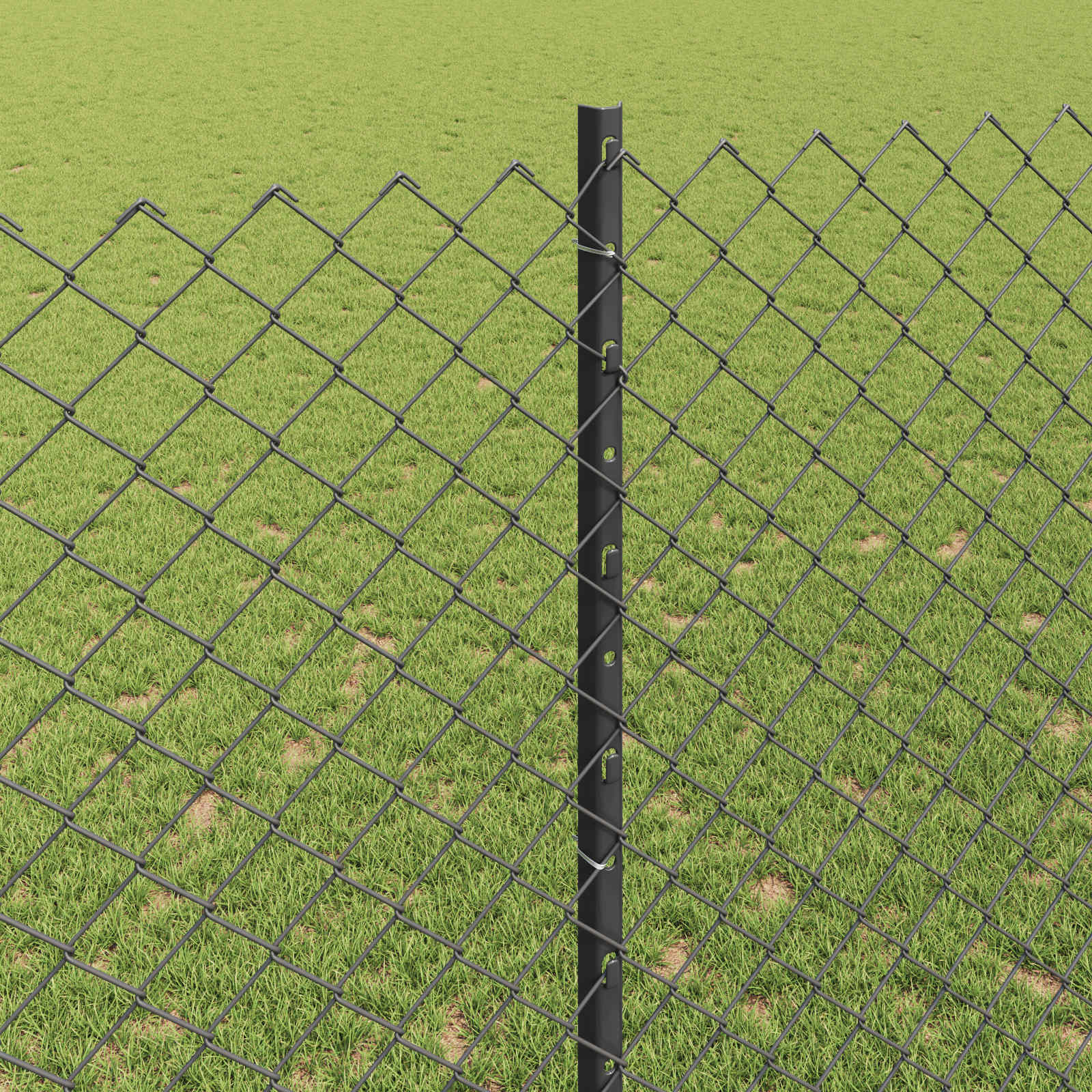 Recinzione e Posto Grigio 1,4 x 10 m Acciaio 3336262