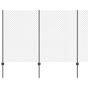 Recinzione e Posto Grigio 1,5 x 10 m Acciaio 3336263