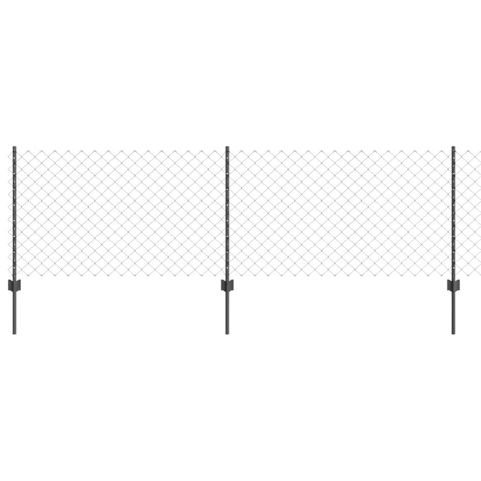 Recinzione e Posto Grigio 0,8 x 10 m Acciaio 3336267