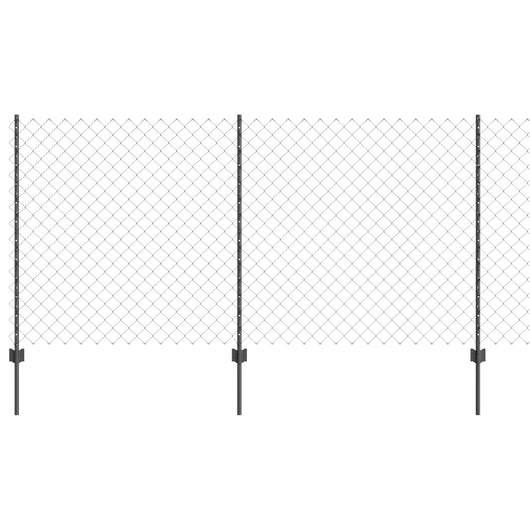 Recinzione e Posto Grigio 1,2 x 25 m Acciaio 3336281