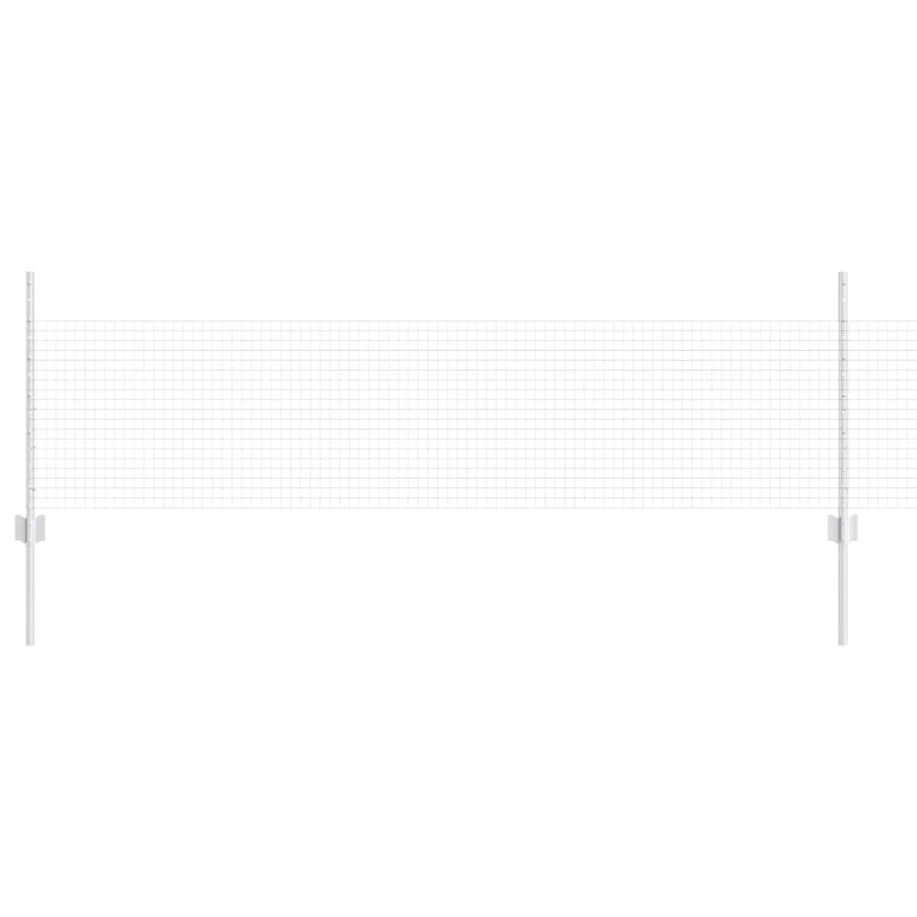 Recinzione con pali. Argento 0.5 x 10 m Acciaio 3336316