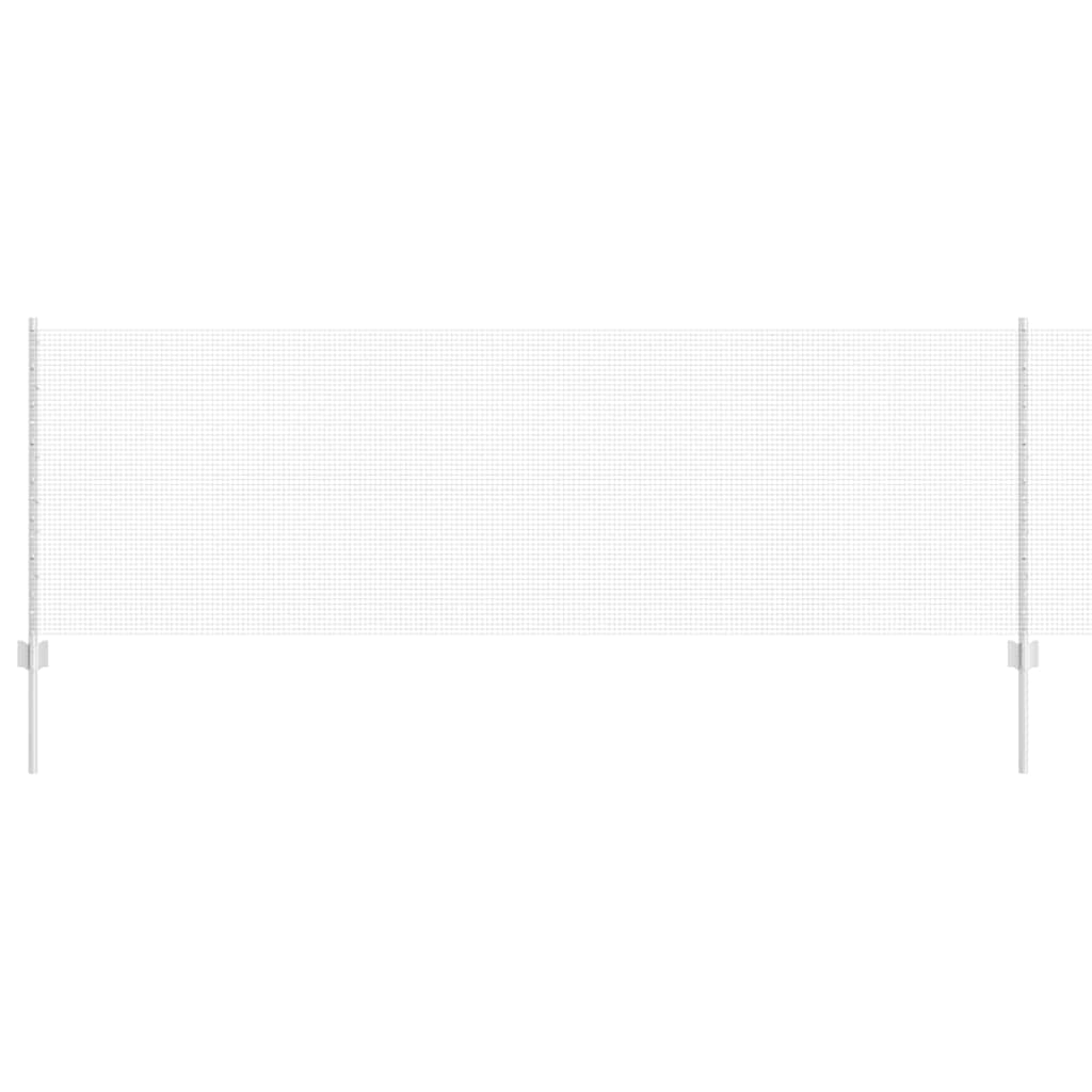 Recinzione con pali. Argento 0.8 x 10 m Acciaio 3336321