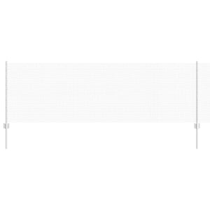 Recinzione con pali. Argento 0.8 x 10 m Acciaio 3336322