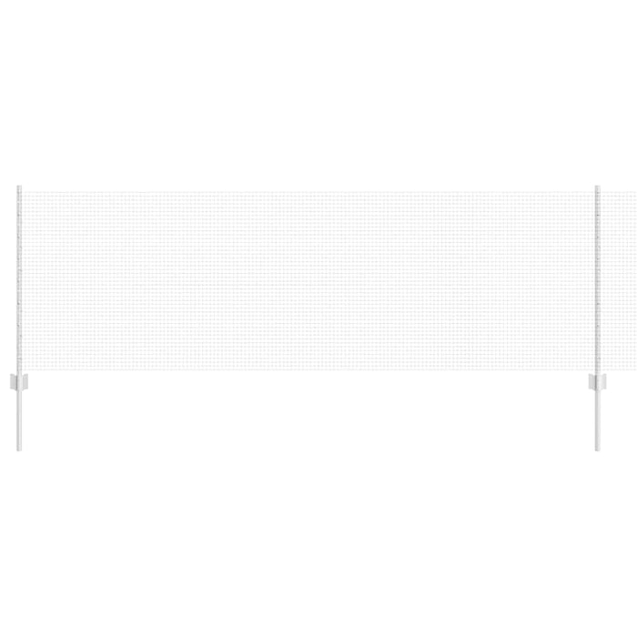 Recinzione con pali. Argento 0.8 x 10 m Acciaio 3336322