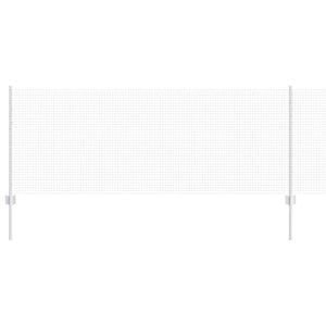 Recinzione con pali. Argento 0.8 x 10 m Acciaio 3336323