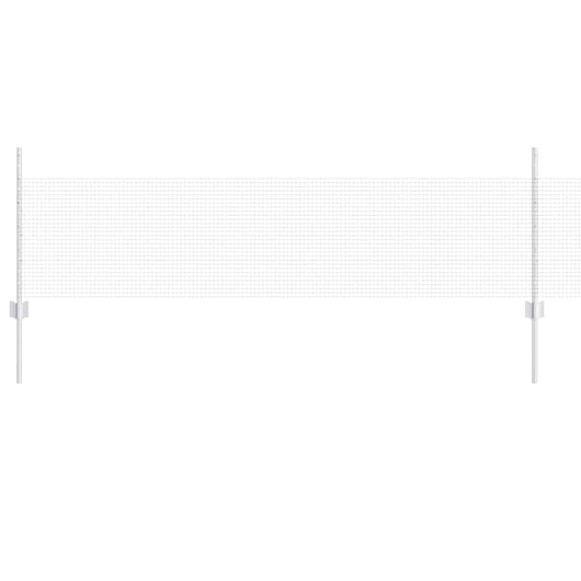 Recinzione con pali. Argento 0.5 x 25 m Acciaio 3336349