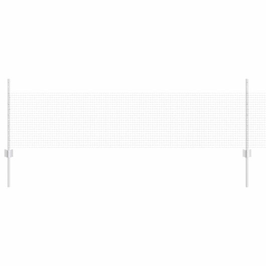 Recinzione con pali. Argento 0.5 x 25 m Acciaio 3336350