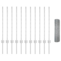 Recinzione con pali. Argento 0.8 x 25 m Acciaio 3336358