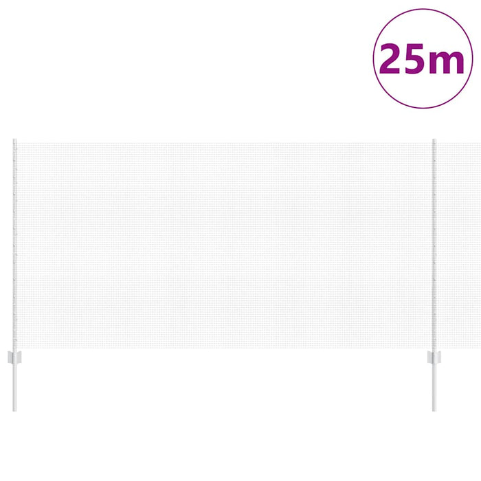 Recinzione con pali. Argento 1.2 x 25 m Acciaio 3336364