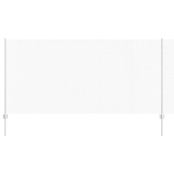 Recinzione con pali. Argento 1.2 x 25 m Acciaio 3336365