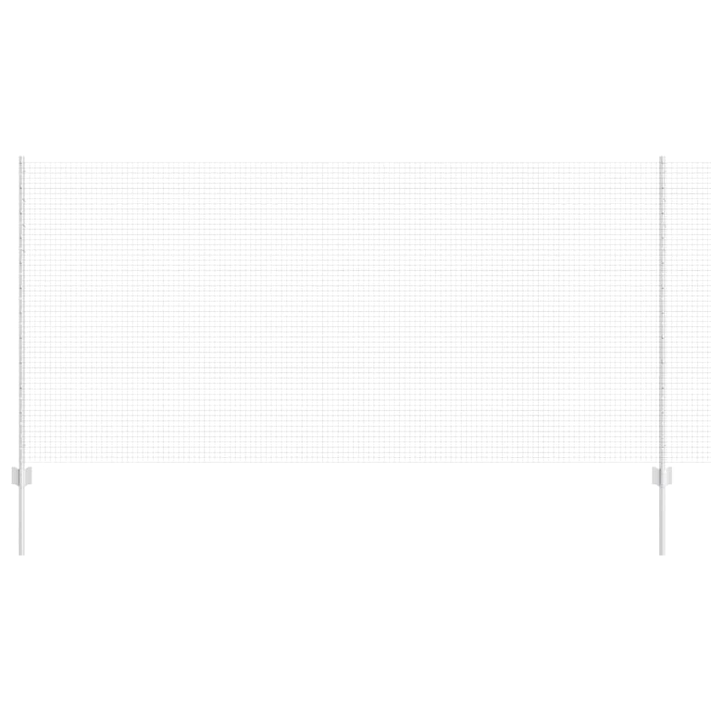 Recinzione con pali. Argento 1.2 x 25 m Acciaio 3336366