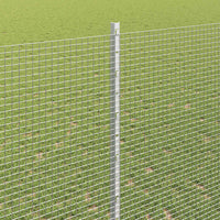 Recinzione con pali. Argento 1.4 x 25 m Acciaio 3336368