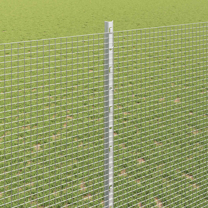 Recinzione con pali. Argento 1.4 x 25 m Acciaio 3336368