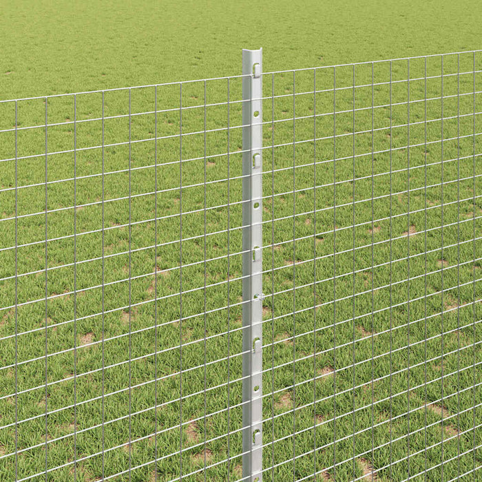 Recinzione con pali. Argento 1.4 x 25 m Acciaio 3336371