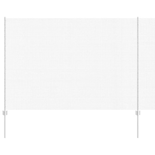 Recinzione con pali. Argento 1.5 x 25 m Acciaio 3336372