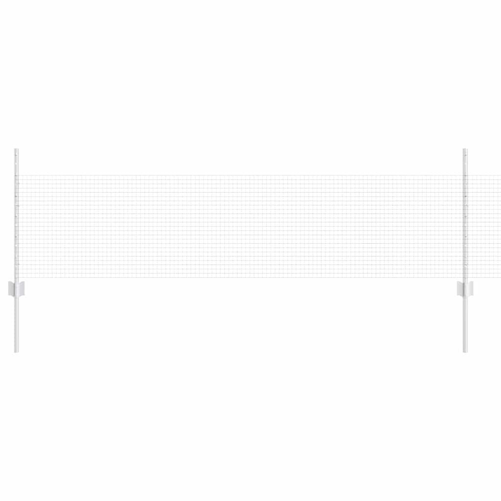 Recinzione con pali. Argento 0.5 x 50 m Acciaio 3336385