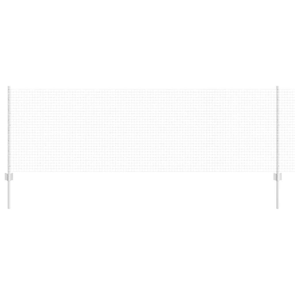 Recinzione con pali. Argento 0.8 x 50 m Acciaio 3336394