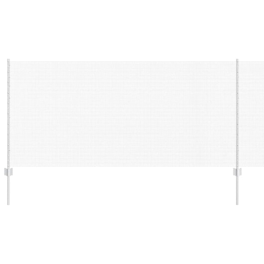 Recinzione con pali. Argento 1 x 50 m Acciaio 3336395