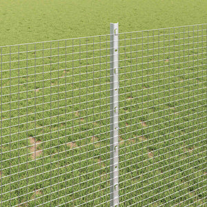 Recinzione con pali. Argento 1 x 50 m Acciaio 3336396