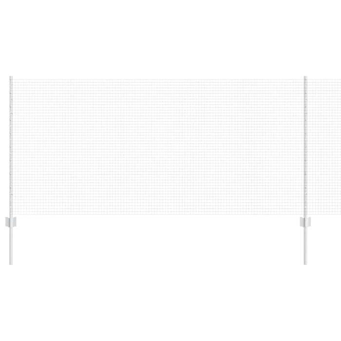 Recinzione con pali. Argento 1 x 50 m Acciaio 3336397