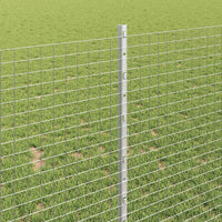 Recinzione con pali. Argento 1 x 50 m Acciaio 3336398