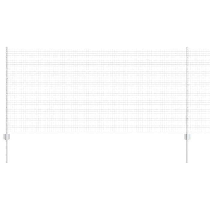 Recinzione con pali. Argento 1 x 50 m Acciaio 3336398