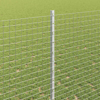 Recinzione con pali. Argento 1.4 x 50 m Acciaio 3336406