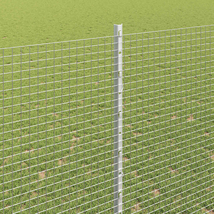 Recinzione con pali. Argento 1.6 x 50 m Acciaio 3336411