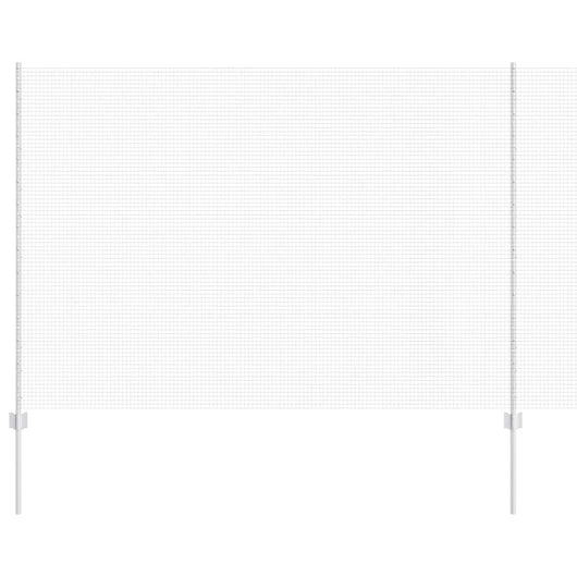 Recinzione con pali. Argento 1.6 x 50 m Acciaio 3336411