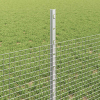 Recinzione con pali. Argento 0.5 x 100 m Acciaio 3336417